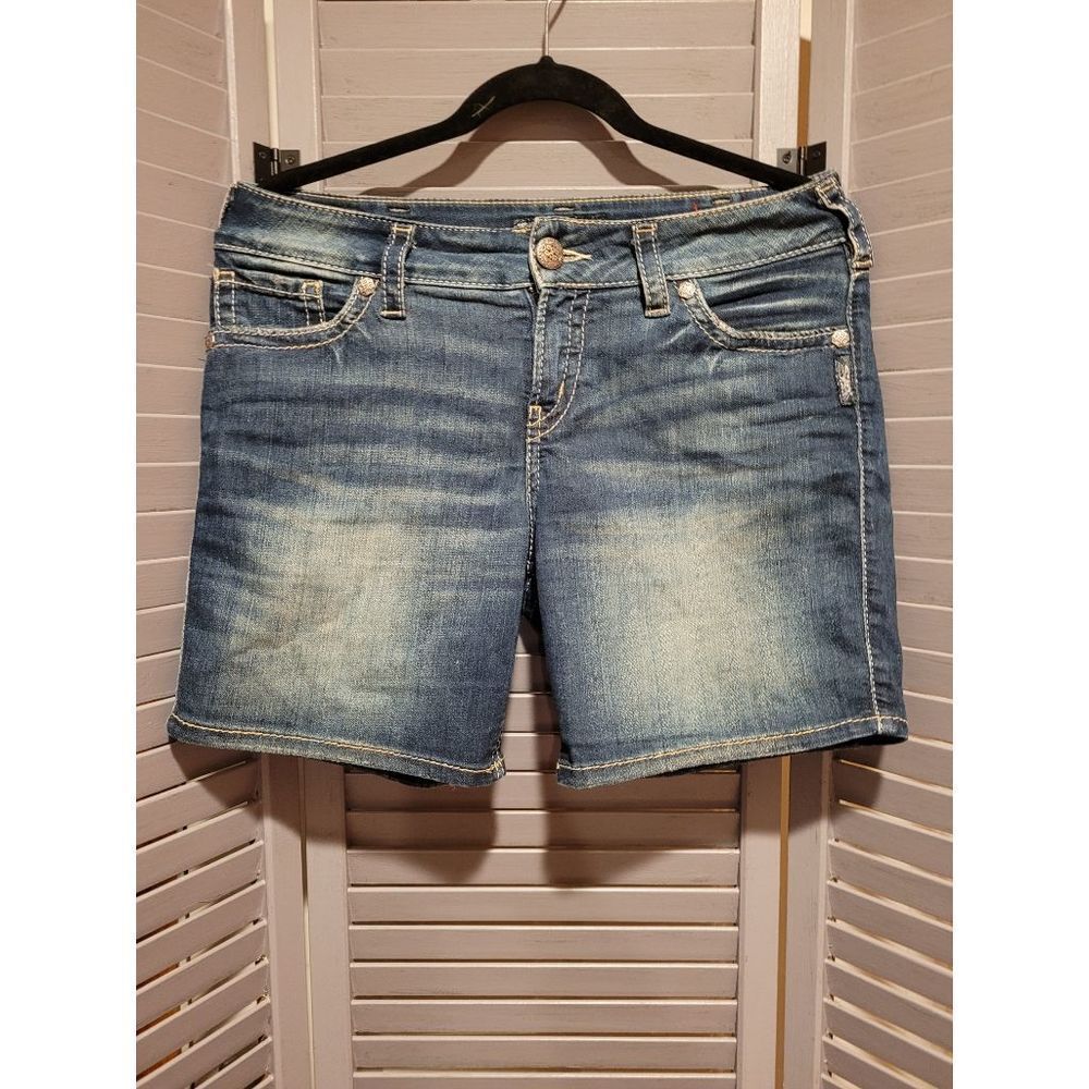 Silver Suki Mid Short- Size W30/L41/2